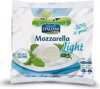 Mängden socker i Mozzarella Light