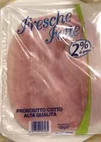 Mängden socker i prosciutto cotto