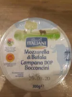 Mängden socker i Mozzarella di Bufala bocconcini