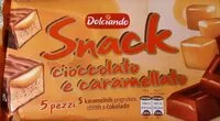 Mängden socker i Snack cioccolato e caramellato