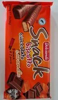Mängden socker i Snack biscotto cioccolato caramello