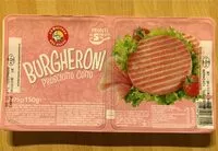 Mängden socker i Burgheroni prosciutto cotto