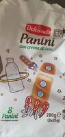 Mängden socker i Panini con crema al latte