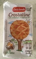 Mängden socker i Crostatine con confettura di albicocca
