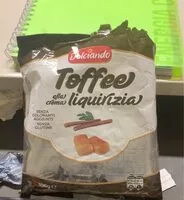 Mängden socker i toffee alla crema liquirizia