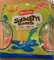 Mängden socker i squaletti gommosi gusti frutta