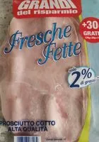 Mängden socker i Prosciutto cotto