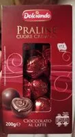 Mängden socker i Praline cuore cremoso