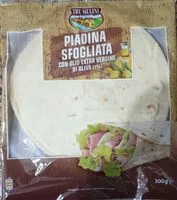 Mängden socker i Piadina sfogliata