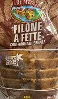 Mängden socker i Filone a fette farina di segale