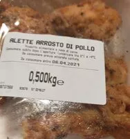 Mängden socker i Alette arrosto pollo eurospin