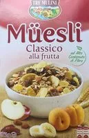 Mängden socker i Muesli classico alla frutta