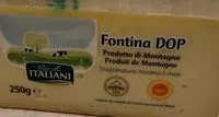 Mängden socker i Fontina DOP