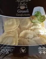 Mängden socker i Girasoli carciofi e ricotta