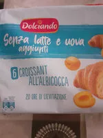 Mängden socker i Croissant all'albicocca senza latte e uova aggiunti