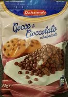 Mängden socker i Gocce di Cioccolato (pepites de chocolat)