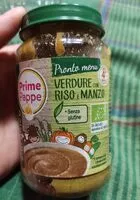 Mängden socker i Prime pappe verdure con riso e manzo