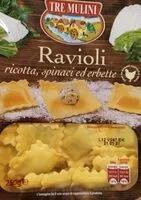 Mängden socker i Ravioli ricotta, spinaci ed erbette