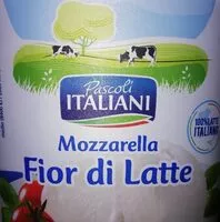 Mängden socker i Mozzarella fior di latte
