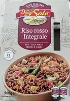 Mängden socker i Riso rosso integrale