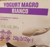 Mängden socker i Yogurt magro bianco