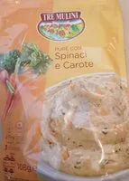 Mängden socker i Puré con spinaci e carote