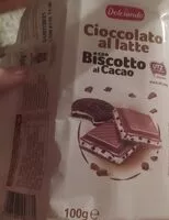Mängden socker i Cioccolato al latte con biscotto