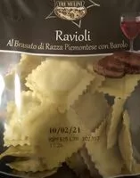 Mängden socker i Ravioli al brasato di razza piemontese con barolo