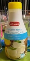 Mängden socker i Sorbetto fresco all’ananas e cocco