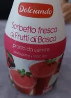 Mängden socker i Sorbetto ai frutti di bosco