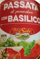 Mängden socker i Passata di pomodoro con basilico