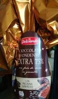 Mängden socker i Cioccolato fondente extra 75%
