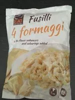 Mängden socker i fusilli 4 formaggi