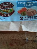 Mängden socker i Tramezzini tonno pomodoro e olive