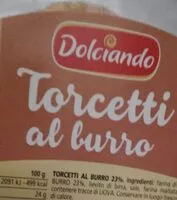 Mängden socker i Torcetti al burro
