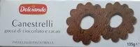 Mängden socker i Canestrelli gocce di cioccolato e cacao