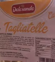 Mängden socker i Tagliatelle di carnevale