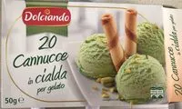 Mängden socker i Cannucce in cialda