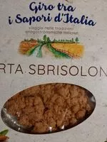 Mängden socker i Torta sbrisolona