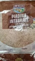 Mängden socker i Piadina integrale Tre Mulini