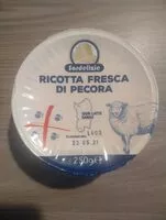 Mängden socker i Ricotta fresca di pecora