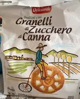 Mängden socker i Frollini con granelli di zucchero di canna