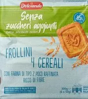 Mängden socker i Frollini 4 cereali