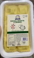 Mängden socker i Ravioli ricotta e spinaci