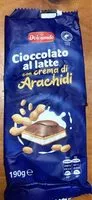 Mängden socker i cioccolato al latte con crema di arachidi