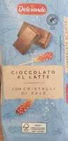 Mängden socker i Cioccolato al latte con cristalli di sale