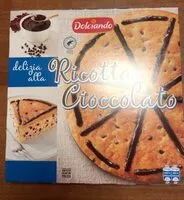 Mängden socker i delizia alla Ricotta e Cioccolato