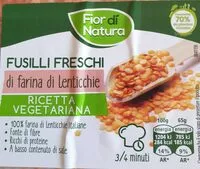Mängden socker i Fusilli freschi di farina di lenticchie
