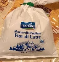 Mängden socker i Mozzarella pugliese