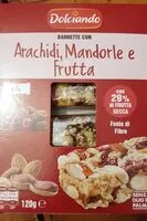 Mängden socker i Arachidi mandorle e frutta